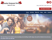 Tablet Screenshot of canadiandesignateddrivers.com